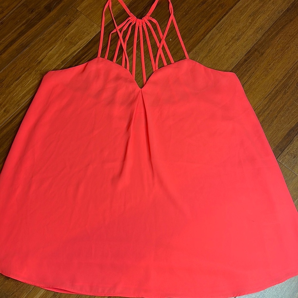 Express Sleeveless blouse Orange Size M